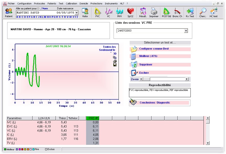 CV sur WinspiroPRO